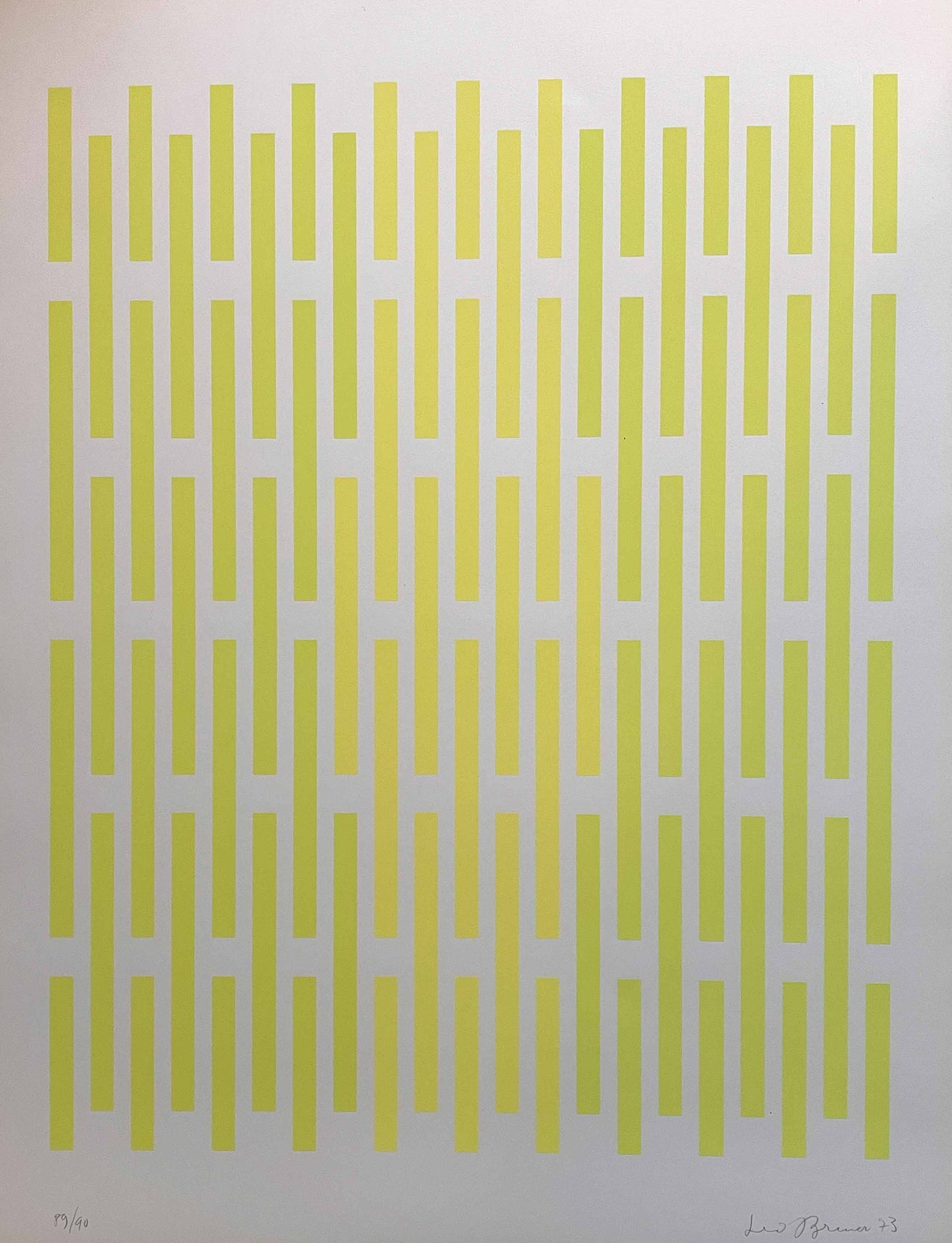 Serigrafie "Vertikal, gelb"