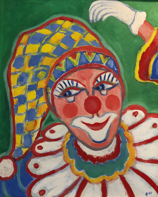 Weinender Clown